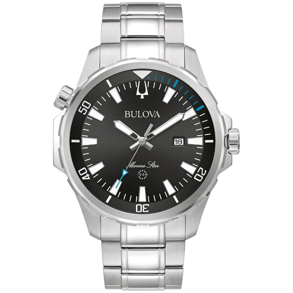 Bulova Silver Star 43mm Calendar Watch New